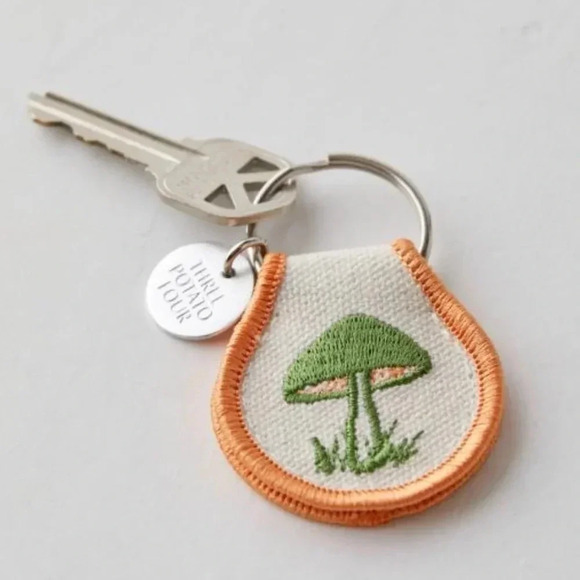 Three Potato Four Accessories - NWOT Three Potato Four Mushroom Patch Keychain